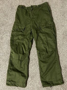 Vintage 1971 Australian Army Olive Green Military Cargo Pants Vietnam Era